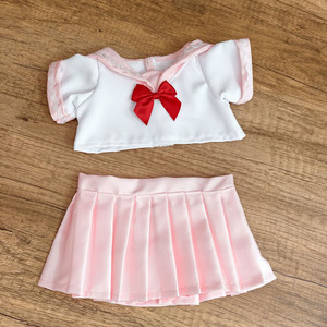 [Vêtements uniquement] Vêtements de poupée à la mode pour figurine articulée de 36 cm, ensemble de robe trois pièces JK comprenant une cravate, un tissu et une jupe. - Product Image 6
