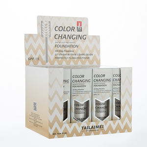 3 Colors <span class=keywords><strong>TLM</strong></span> 40ML Fond de teint liquide à changement de couleur Base de maquillage Cosmétique Primer Teint Cream Concealer Makeup Coverage - Product Image 2