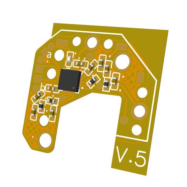 Hall Effect 3D Analogue Joystick with Driver PCB for PS4 PS5 XBOX Gamepad Perfect Version Permanent Anti-Drift Repair