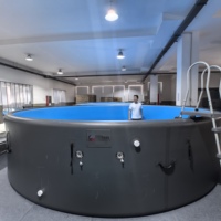 Piscine confortable en DWF brossé avec technologie Drop Stitch, grand espace pour toute la famille, le meilleur choix pour se rafraîchir en été