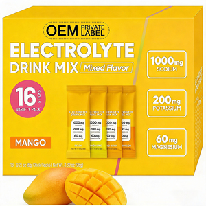 Polvo Electrolítico para Uso Doméstico en Interiores, para Hidratación y Energí<span class=keywords><strong>a</strong></span>, con Suplemento Vitamínico y BCAA para el Crecimiento Muscular, en Paquetes de 6g - Product Image 1