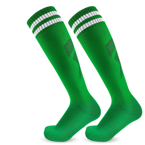 Customizable Children Youth Football Grip <b>Socks</b> Embroidered Autumn Knitted Sweat Absorbent Anti Slip Breathable Cotton - Product Image 1