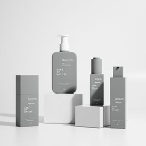 Sang Trọng 30Ml Không Có Không Khí Bơm Chai 100Ml 200Ml 300Ml Màu Xám Vuông Nhựa Cơ Thể Chăm Sóc Da Kem Dưỡng Da Chai Cho Cao End Mỹ Phẩm Chai - Product Image 3