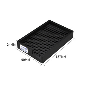 Caja de almacenamiento de plástico para destornilladores, caja de almacenamiento rectangular antiestática de 137x90x24mm para organizador de oficina, fijación de tornillos de 3,0-3,5 MM - Product Image 1