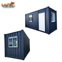 Bureau préfabriqué en conteneur maritime de 20 pieds (6 mètres) avec toilettes et salle de lavage à vendre