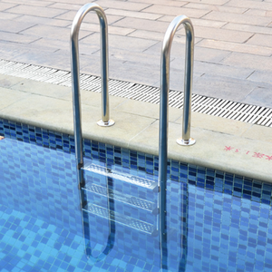 Yukarıdaki zemin havuzları için 2 adımlı evrensel pas dayanıklı paslanmaz çelik merdiven - Product Image 6