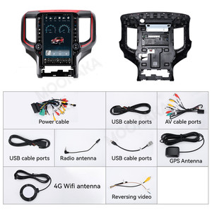 Cho Dodge Ram 2019-2021 1500 2500 3500 đa phương tiện xe đài phát thanh 2DIN với GPS sao lưu máy ảnh TV CD Player màn hình âm thanh - Product Image 6