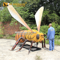MY DINO AI-084 Décoration de jardin, modèle d'abeille animatronique hautement réaliste
