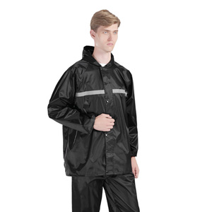 ऑक्सफोर्ड ब्रॉअर रिफ्लेक्टिव रेनकोट आउटडोर वर्क साइट रेनप्रूफ एडल्ट स्प्लिट रेनकोट रेनपैंट रेनकोट सूट - Product Image 1
