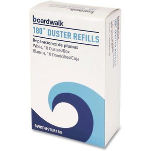 Boardwalk 96493-BWK 180 Soft Fluffy Fibers Cleaning <b>Duster</b> Refills White Feather Head 40/Carton for Household Cleaning - Product Image 2