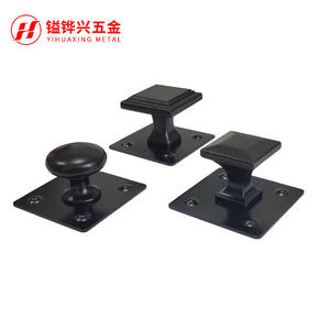 YIHUAXING METAL Furniture Handle And <b>Knob</b> <b>Black</b> Aluminum Alloy Square Cabinet Traditional Style Durable - Product Image 1