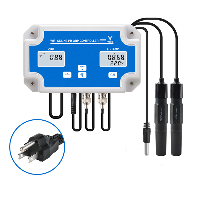Smart Tuya Wifi ORP Meter  -2000~+2000mv Monitoring Controller  Online PH Meter with Data Logger Function for Hydroponics