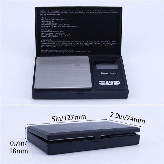 Smart Tare Weight Digital Kitchen Scale 500g X 0.01 Back-Lit LCD Display Jewelry Coffee Food Scale With Cover Logo Custom