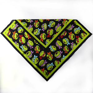 Bandana Quadrata Grande in Puro Cotone con Design Personalizzato <span class=keywords><strong>delle</strong></span> <span class=keywords><strong>Tartarughe</strong></span> <span class=keywords><strong>Ninja</strong></span> a Forma di Rana Verde - Product Image 5