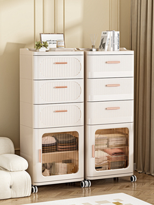 8028-2 thiết kế tốt nhất 2 rút ra + 1 Tủ nhựa ngăn kéo tủ lưu trữ với bánh xe - Product Image 4