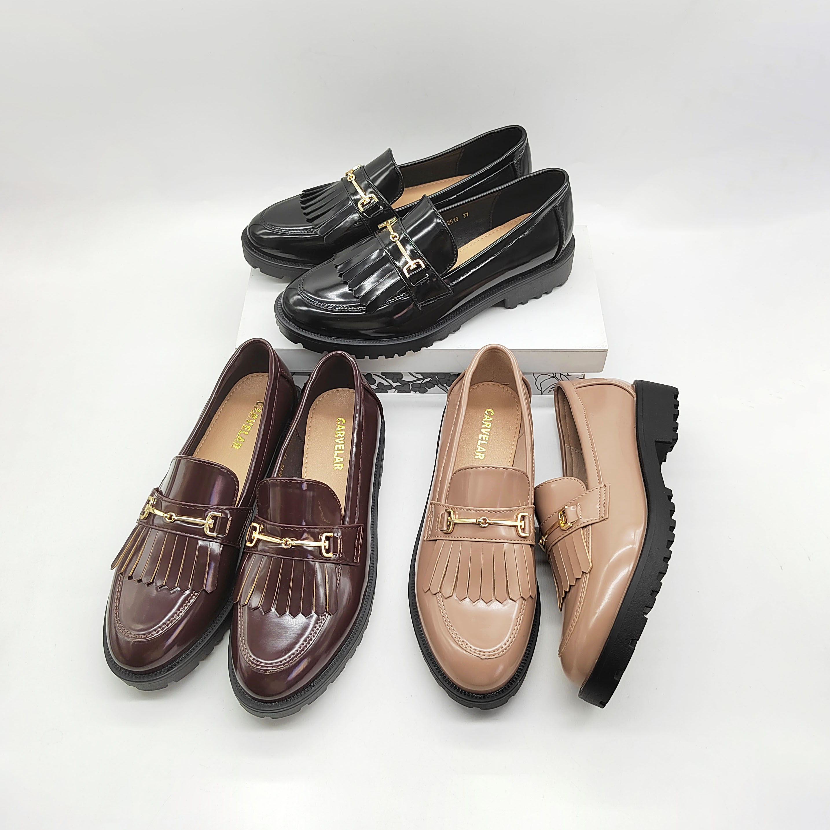 TRIWORIAE Mocassins Femme Classiques - Chaussures Plates Casual En Cuir Souple, Légères Et Confortables Pour Quotidien