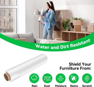 Film Estirable con Asa de Plástico, Extra Adhesivo, Transparente, de Alto Brillo, Reforzado, Ideal para Mudanzas y Uso en Oficina - Product Image 3