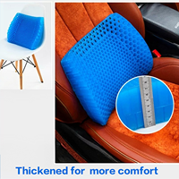 Vente chaude Siège De Voiture Ergonomique Chaise De Bureau De Refroidissement Orthopédique Dos Coussin Tpe Gel Soutien Lombaire Oreiller