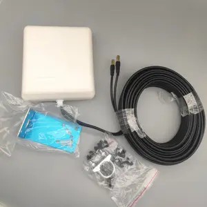 698-2700Mhz 4G MIMO LTE Panel Ngoài Trời Directional Antenna 2 * 9dBi Với 15 Mét RG58U Cáp Và SMA Kết Nối