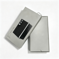 Boîte d'emballage de luxe en carton pour coque de téléphone avec logo personnalisé imprimé, avec crochet de suspension pour coque de téléphone