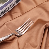 Ensemble de couverts de luxe moderne 4 pièces en acier inoxydable 18/10 Royal avec manche colonne romaine, couteau de table, fourchette et cuillère lourdes