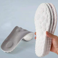 Semelles intérieures de sport en mousse à mémoire de forme PU, technologie 4D Cloud, respirantes, absorption des chocs, confort, souples pour chaussures