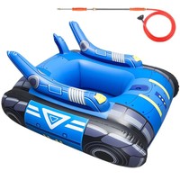 Véhicule gonflable OEM en PVC sur mesure, type char, pour bataille aquatique, avec pistolet à eau, modèle radeau flottant JC9550