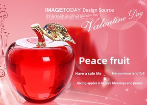 <b>Crystal</b> an Fruit for Girls Girlfriend Birthday Engraving Home Decoration Ornaments Valentine's Day Gift - Product Image 2