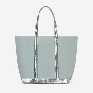 Sac de plage en toile de grande taille, réutilisable, bio, personnalisé, tendance, avec pochette - Product Image 2
