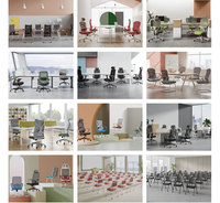 Chaise de bureau ergonomique respirante pivotante avec accoudoirs fixes, appui-tête et base 5 étoiles pour le bureau, la maison, l'étude et la formation