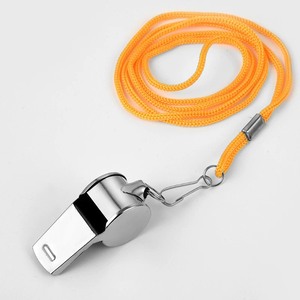 Chất lượng cao tùy chỉnh ABS bóng kim loại trọng tài còi chó đào tạo tiếng còi lớn bao gồm dây buộc cho thể thao sử dụng - Product Image 1