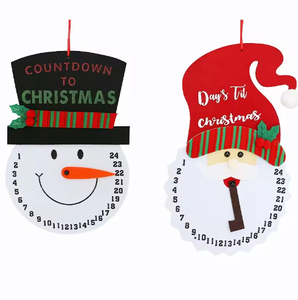 ของตกแต่งแบบแขวนทำจากสักหลาดลายคริสต์มาสใช้ในบ้านและงานเทศกาล - Product Image 1