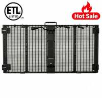 ABD Stok P3.91 Araç Üstü Açık Hava Kiralık Şeffaf LED Ekran %70 Yüksek Şeffaflık Yüksek Parlaklık Hızlı Kilitleme Etkinlik Reklamları için