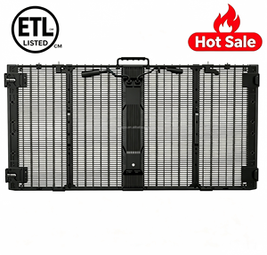 Écran LED transparent P3.91 pour location extérieure, fixation voiture, 70% haute transparence, haute luminosité, verrouillage rapide pour publicités événementielles (Stock US) - Product Image 1