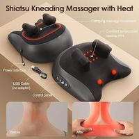 Oreiller de massage Shiatsu Phenitech avec machine de massage à compression chaude constante avec dispositif de traction cervicale à économie d'énergie à 3 modes