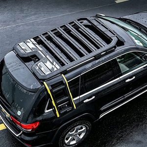 Panier de toit en alliage d'aluminium pour bagages, échelle latérale et boîte latérale pour Jeep Grand Cherokee/<span class=keywords><strong>L</strong></span> 2016-2023 2024+ - Product Image 6