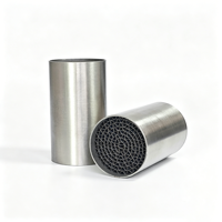 Catalyseur de moto à substrat métallique en nid d'abeille 400 cellules Euro V haute purification pour le traitement des gaz d'échappement du moteur