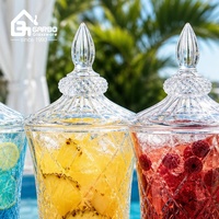 Distributeur de boissons en verre de 4000 ml pour fêtes et usage domestique, idéal pour jus, de fournisseur chinois, à prix compétitif