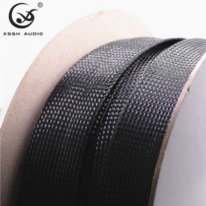 HIFI accessori per cablaggio fai da te PET intrecciato ad alta densità OD 5MM-120MM schermatura EMF guaina per cavi in tessuto guaina per cavo <span class=keywords><strong>Audio</strong></span> in rete - Product Image 3