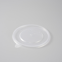 Contenants alimentaires jetables en plastique PP transparents ronds, bols à soupe micro-ondables, emballages pour plats à emporter en gros