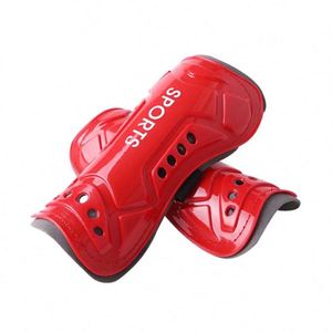 Protège-tibias de football Bo Hao épaissis anti-collision pour adultes et enfants, en caoutchouc noir avec sangle, équipement de protection pour le jeu - Product Image 5