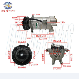 <span class=keywords><strong>Compresseur</strong></span> <span class=keywords><strong>Omega</strong></span> modèle S6 24V avec diamètre d'embrayage de 172 mm et montage de plaquettes - 20-10425-AM - Product Image 5