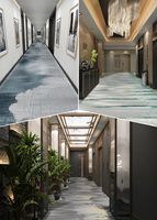 Personnalisé luxe commercial cinq étoiles hôtel casino salle de conférence club couloir Akminster mur à mur imprimé tapis