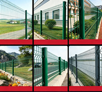 Valla Curva 3D para Exteriores, Poste Triangular Galvanizado con Revestimiento de PVC Antioxidante, Panel para Aislamiento de Límites de Jardín