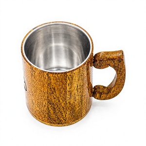 Taza de Café/Té de Madera Sólida Natural de Alta Calidad, Diseño Clásico, Resistente al Calor, Apta para Lavavajillas, Capacidad de 200 ml, Handforge Global Impex - Product Image 1