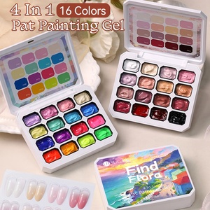 UR SUGAR Paleta de Gel UV para Uñas con Logotipo Personalizado, 16 Colores, Degradado Sólido, Gel para Patting, Gel Ombré de un Solo Trazo, Pat Pat - Product Image 1