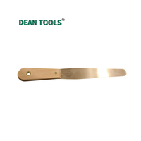 DEAN TOOLS Racloir de surface industriel 30*90mm en aluminium bronze, couteau à mastic anti-étincelles pour préparation de surface industrielle