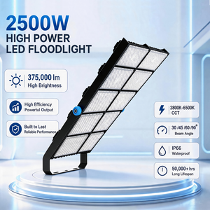 ไฟสปอร์ตไลท์ LED สำหรับสนามฟุตบอล สนามกีฬา สนามคริกเก็ต กำลังไฟ 2500 วัตต์ ดีไซน์ทรงกลม คุณภาพสูง มาตรฐาน IP66 เหมาะสำหรับเสาสูง - Product Image 3