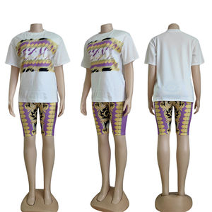 J2711 Ensemble de vêtements de sport sexy <span class=keywords><strong>Spencer</strong></span> pour femmes Costume de sport de luxe à la mode Ensemble de sport pour femmes noires - Product Image 3