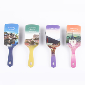 Toni & Guy phim hoạt hình đệm không khí Lược Salon sử dụng ABS <span class=keywords><strong>C005</strong></span> chống tĩnh Trắng hào phóng tấm làm tóc bàn chải massage Lược - Product Image 2